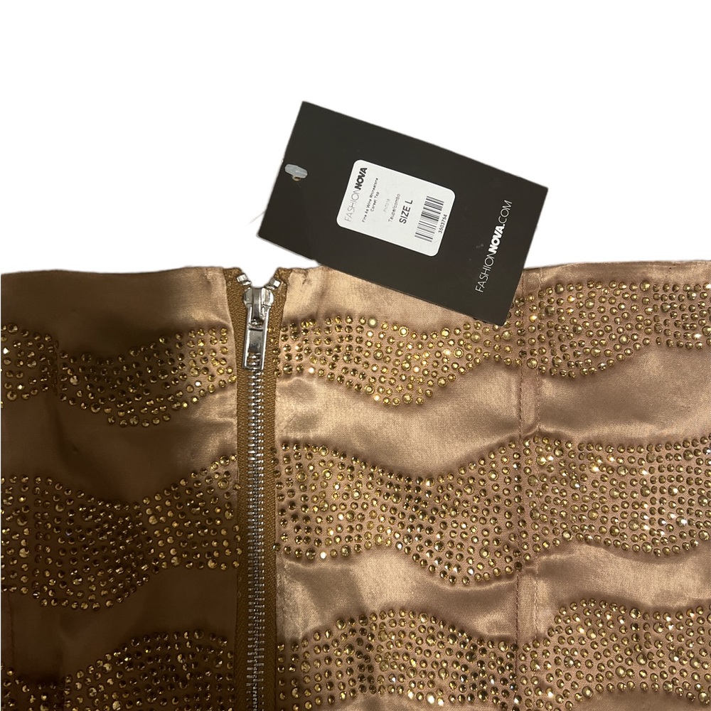 Bronze Rhinestone corset - Picture 4 of 4